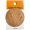 Belagio Cork Covered Button, 2" Diameter, 1 Piece, Small Stripe, Natural